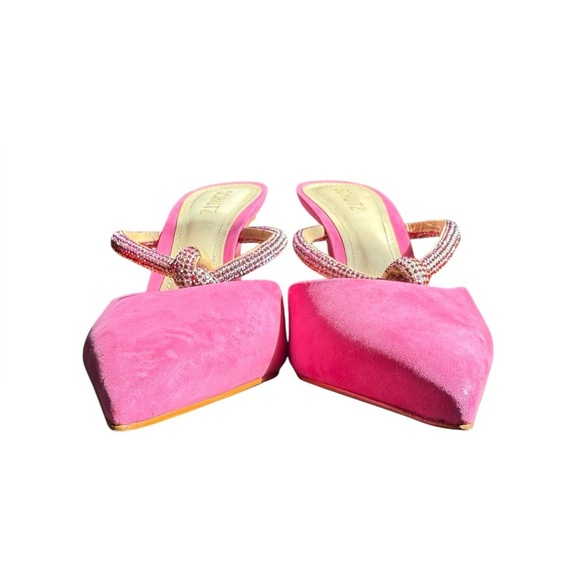 SCHUTZ Pearl High Heel Mules Size 10 - Picture 7 of 10